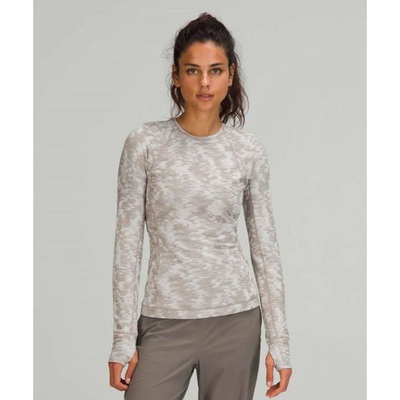 lululemon athletica Tops - LULULEMON 6 Its Rulu Run Long Sleeve Shirt Data Rush Mini Jacquard Opal Rover